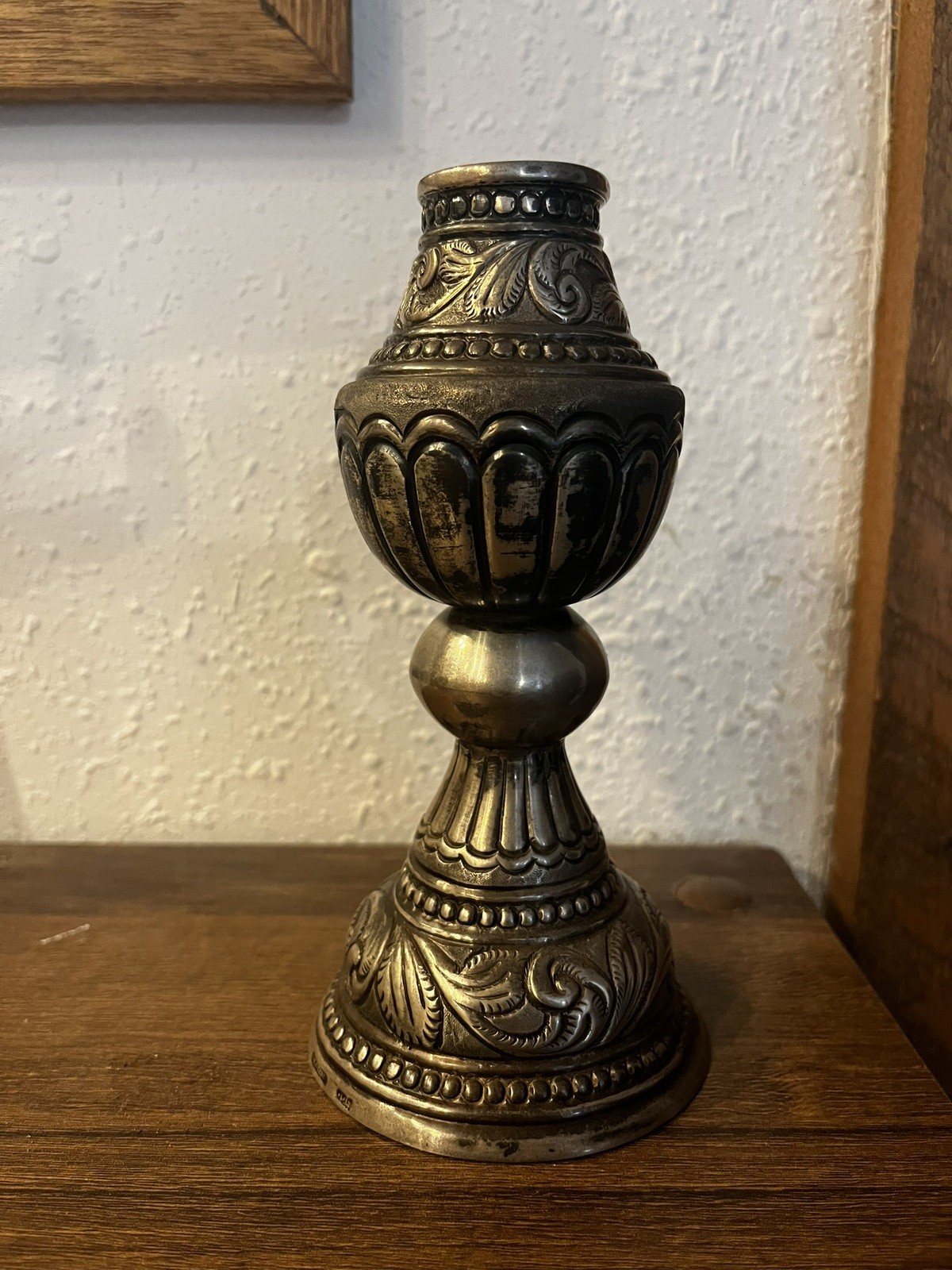 Decorative Colonial Style Yerba Mate Cup & Bombilla Cuenca Argentina 925 Silver