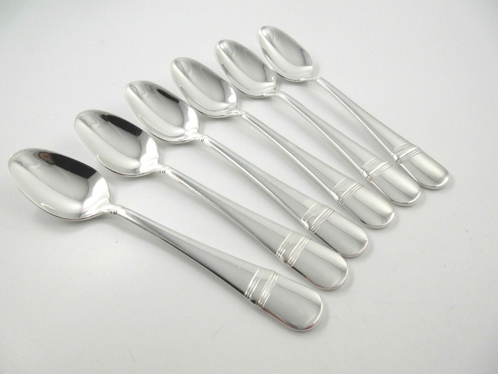Oneida ASTRAGAL 6 Demitasse Spoons Silverplate Flatware USA