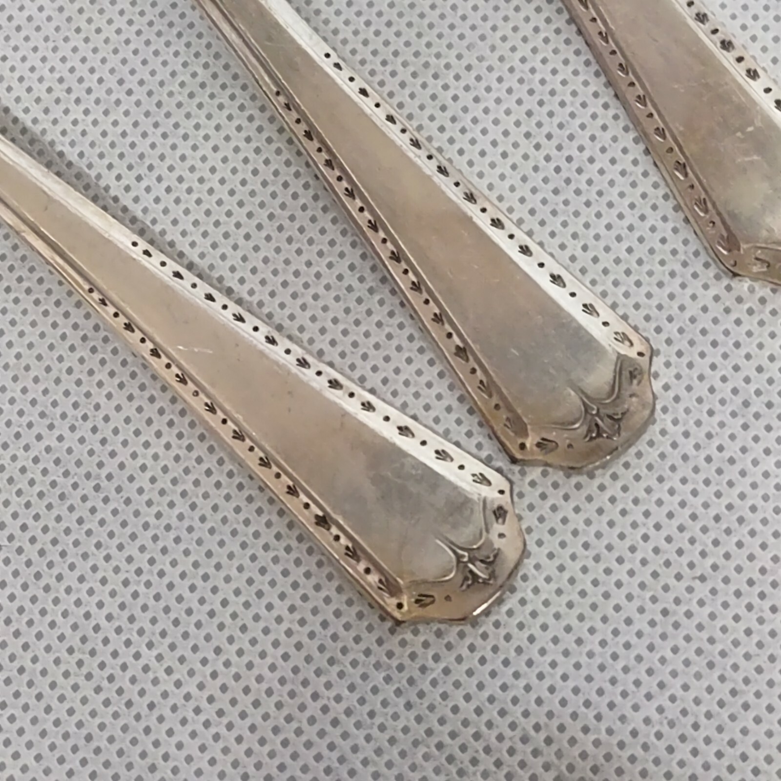 Oneida Algonquin Baronet Teaspoons 4 Silver Plated 1923