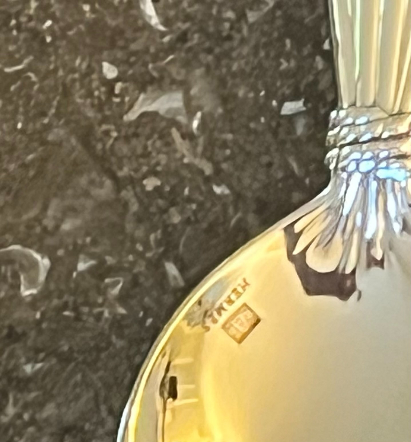 Hermes Vintage Moisson Place or Soup Spoon Silverplate Excellent Condition 8″