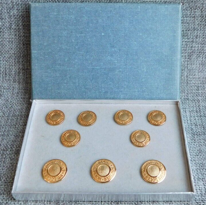 Set of Antique Vtg Buttons ST Louis Union Station #052-O