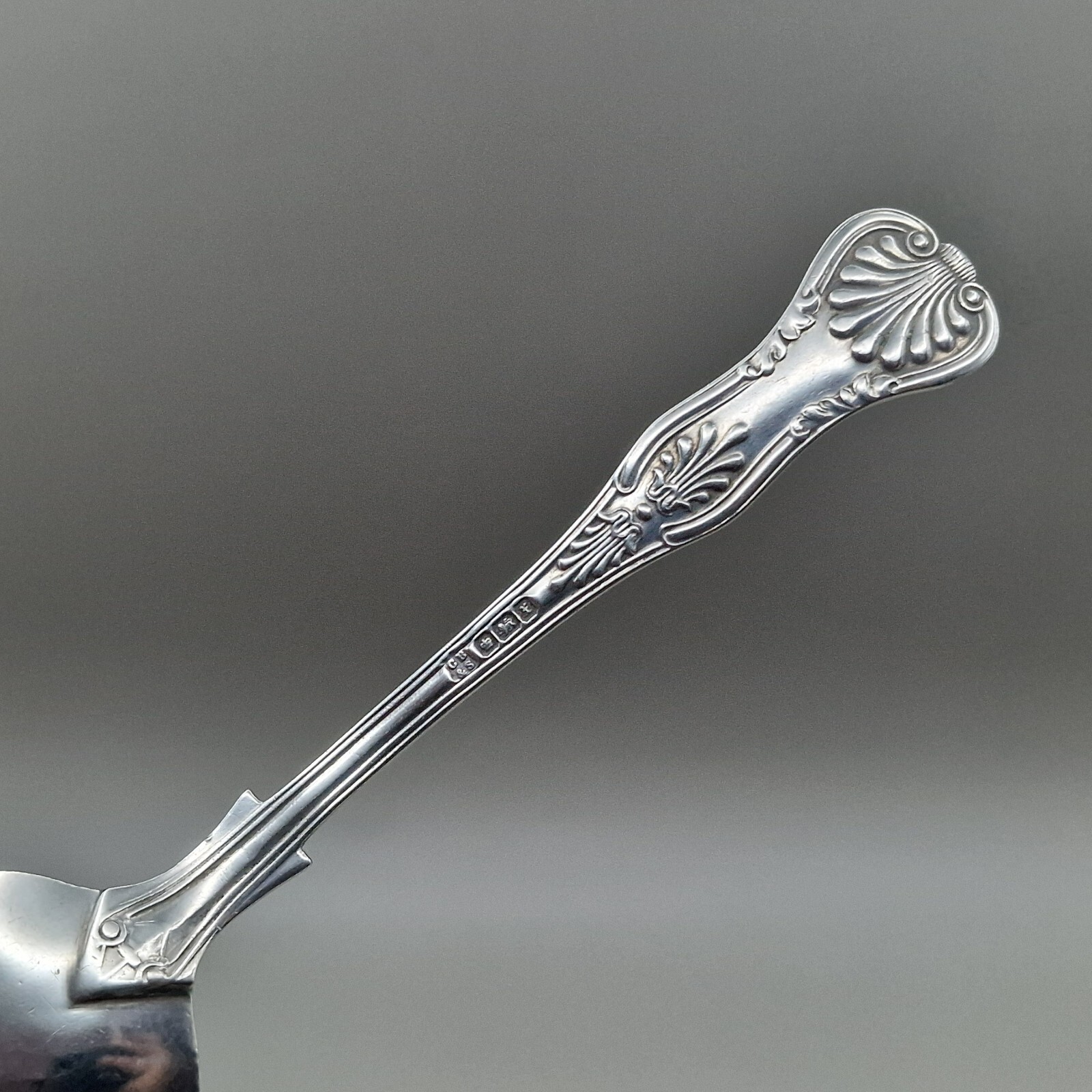 Solid Silver Kings Pattern Jam/Dessert Spoon by Cooper Brothers & Sons Ltd 1915