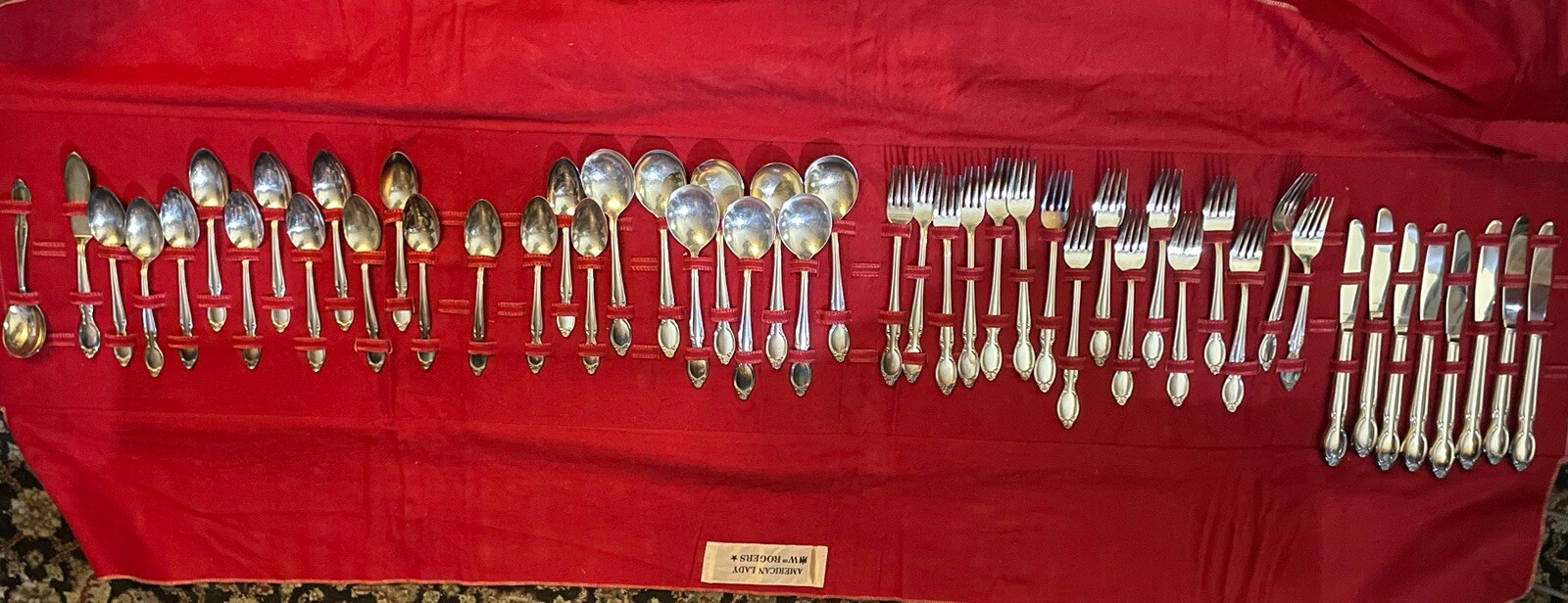 WM Rogers (Eagle and Star IS Mark) Silverplate, Mountain Pattern 49pc Beautiful