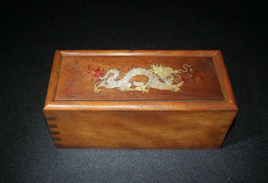 Chinese Natural Rosewood Inlaid shells Handmade Exquisite Boxes 10688
