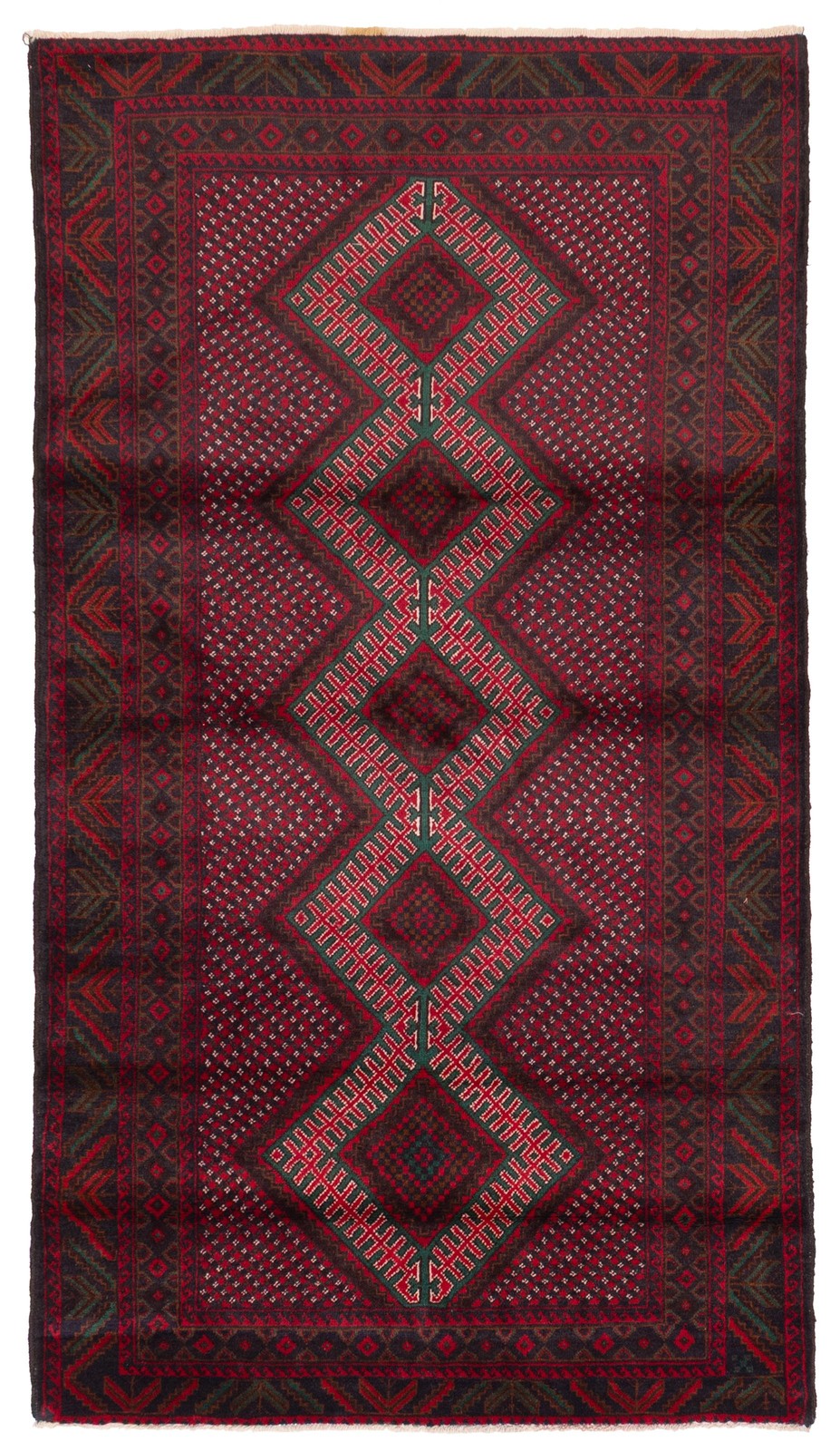 Vintage Traditional Hand-Knotted Area Rug 3’10” x 6’11” Oriental Wool Carpet