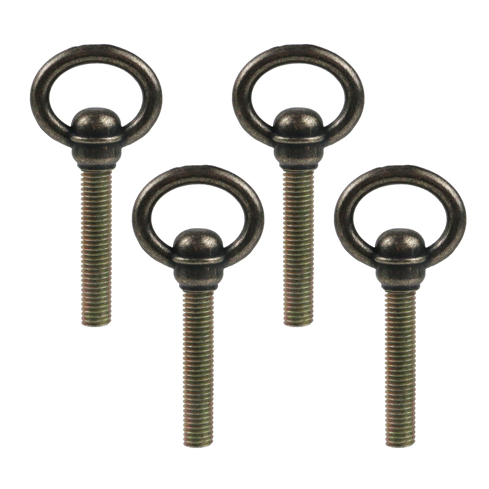 4Pcs Antique Brass Swivel Mirror Screws 2.79 Inch Cheval Mirror Swing Mountin…