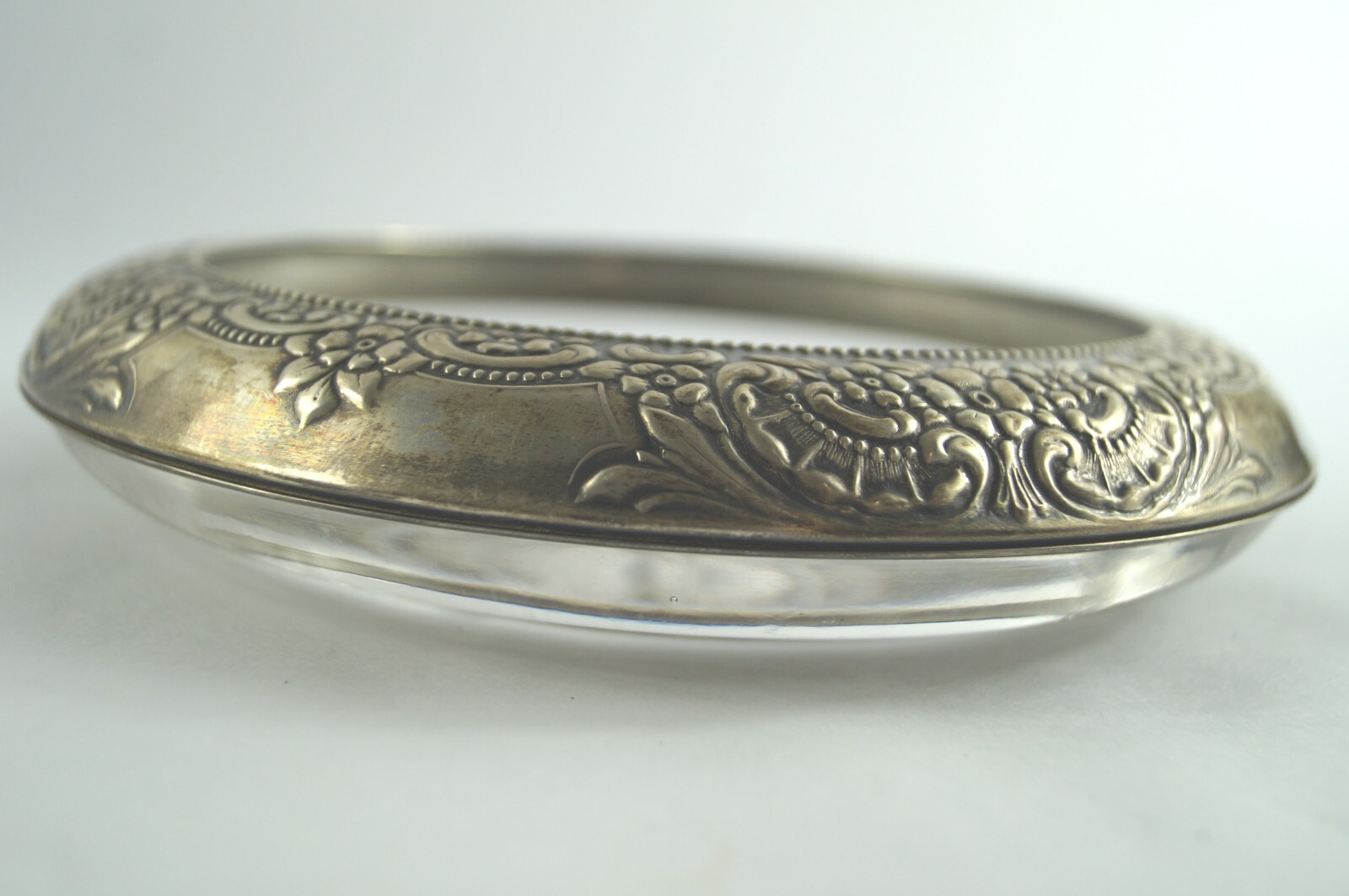 Vintage Botticelli Bottle Coaster Hank M. Whiting Sterling Silver 7 in Dia D341