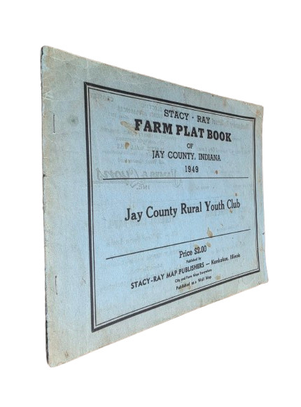 Farm Plat Book of Jay County Indiana 1949 Paperback Atlas Map Farmers