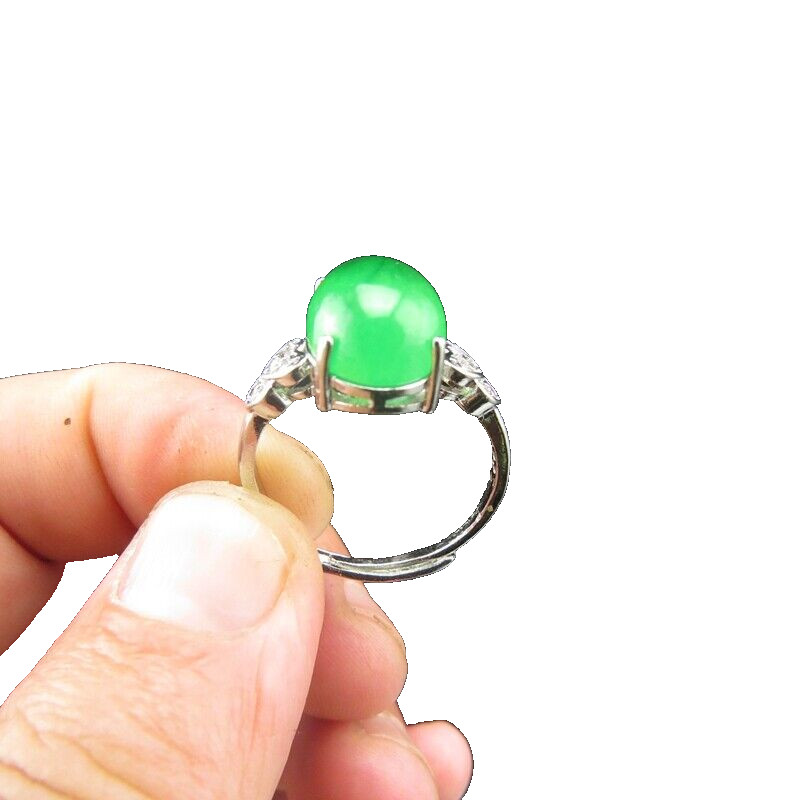 China, jade,collection,Manual Mosaic,jadeite,jade,ring F629