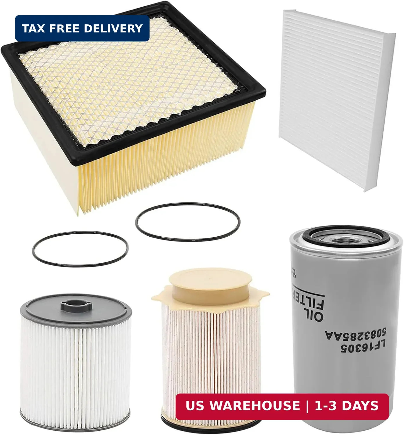 6.7L Cummins Fuel Filter Kit Compatible with 2019-2024 Dodge Ram 2500 3500 4500