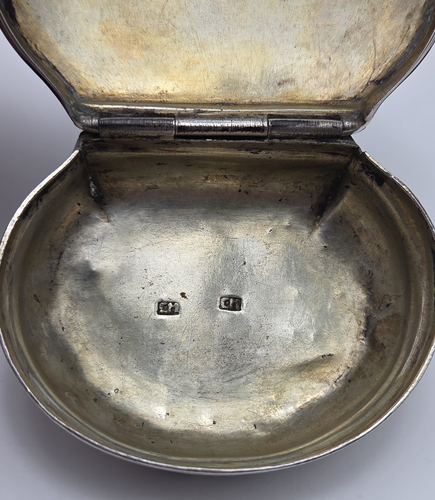 Late 18th Century 1795 Dated Silver Snuff Box Possibly American Coin Silver