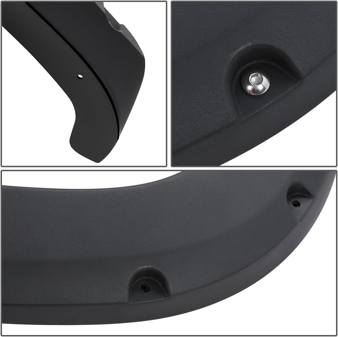 4pcs Fender Flares Compatible with 2007-2013 GMC Sierra 1500 2500HD 3500HD 97.6″