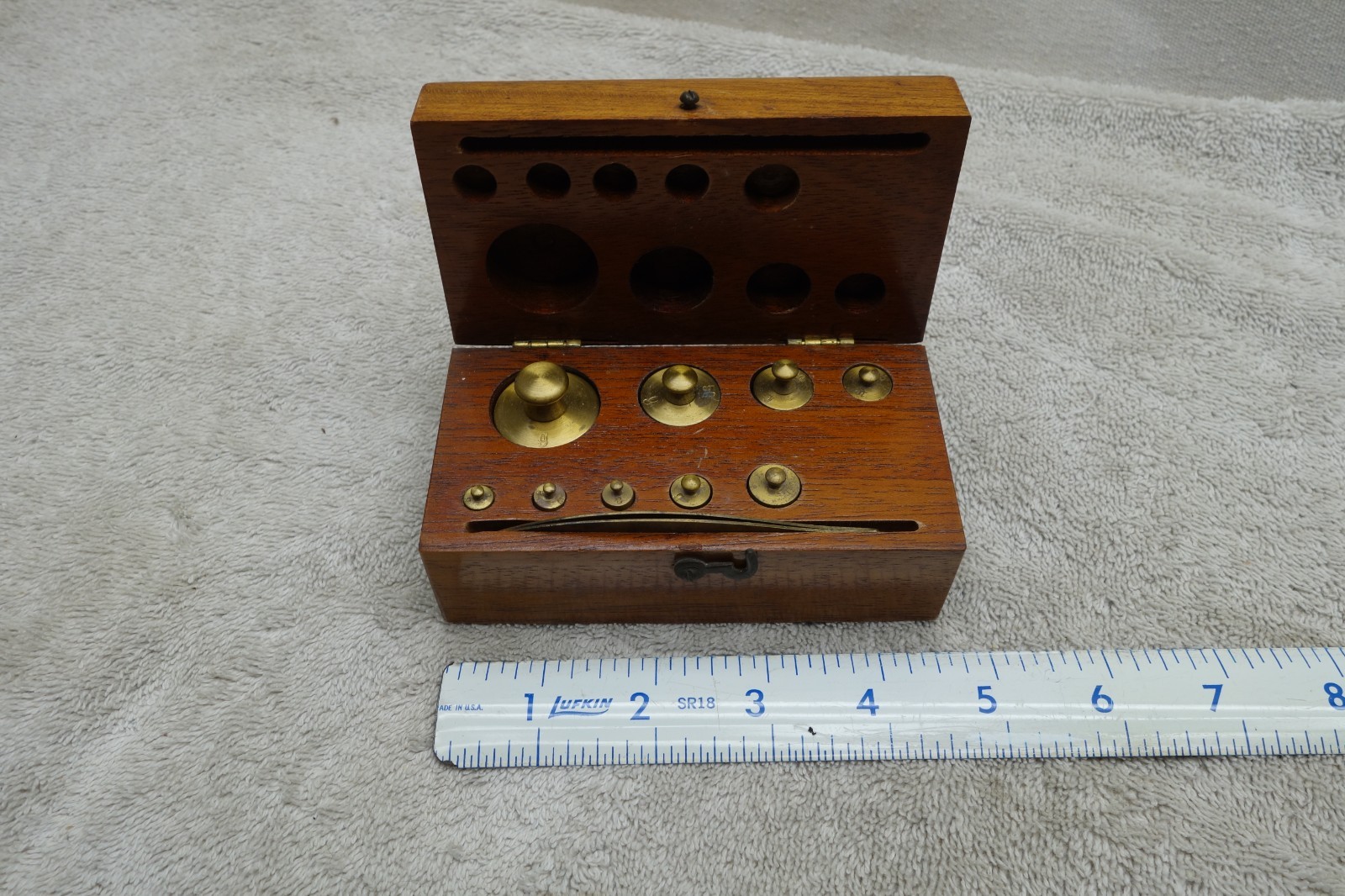 Vintage Brass Gram Weight Set 1-100 Grams Complete