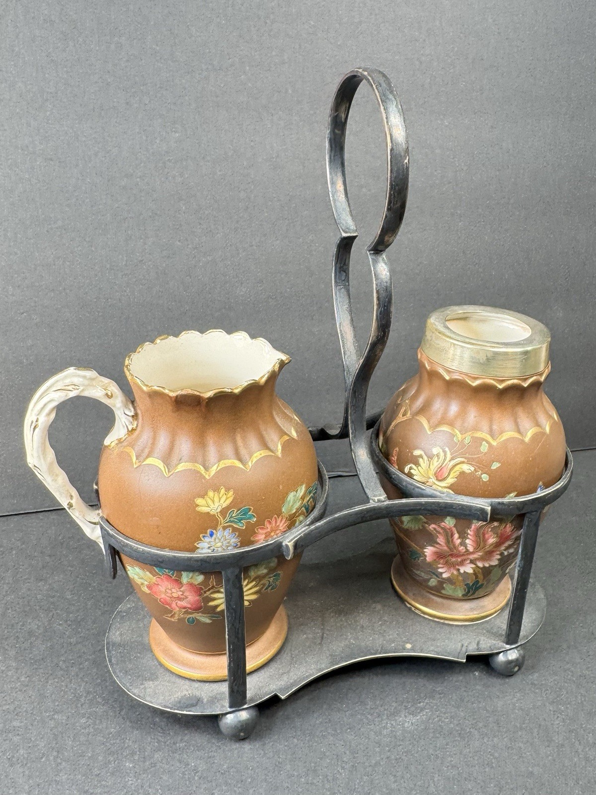 Carlton Ware Condiment Caddy Silver Plate Caddy Vintage England