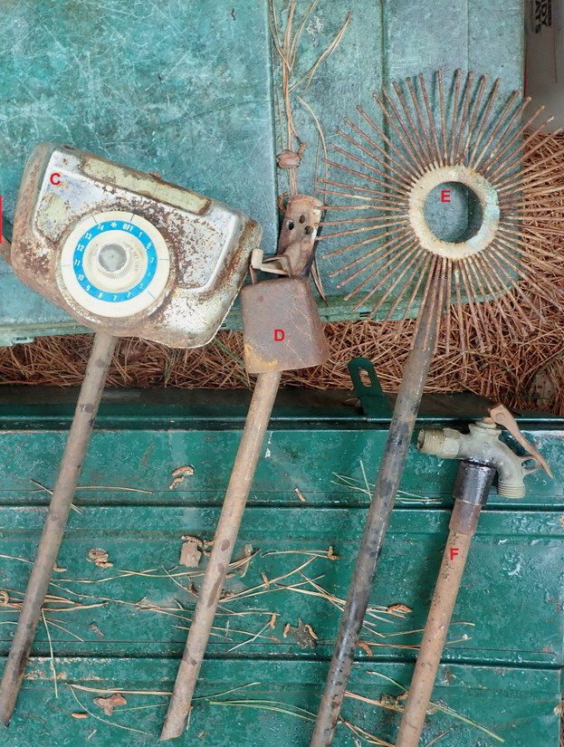 pick 1 Unique Vintage rustic Item for Garden Bed, Hose Guard ,plant protection