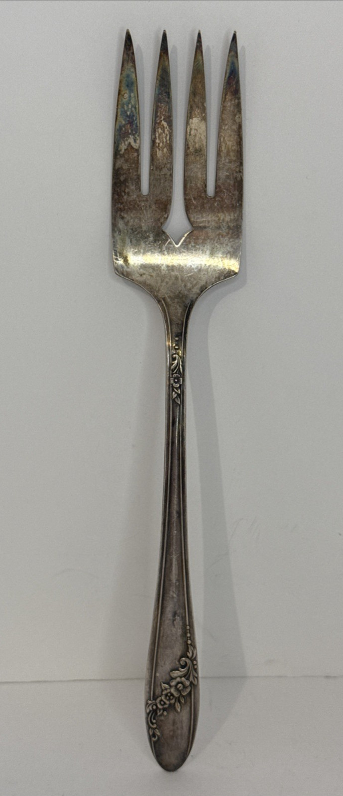 Vintage Oneida Community Tudor Plate Silver-Plated Fork Collectible Flatware