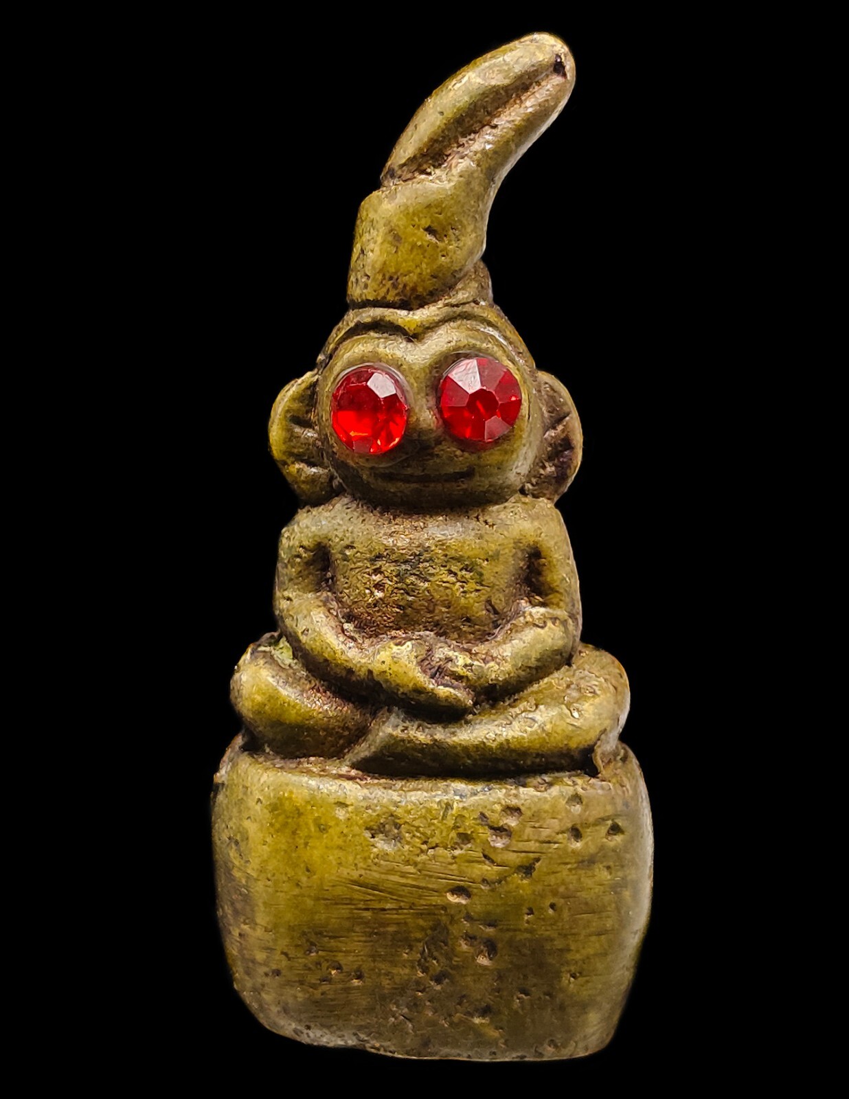 Excellent Phra Ngang Red Eye Khmer Holy Collection Gift Mantra Thai Amulet CK407