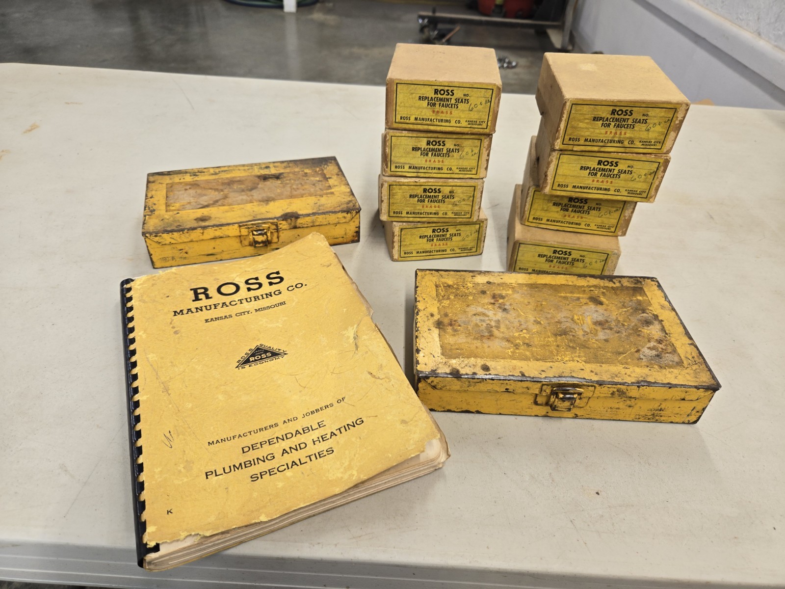 Vintage Ross Faucet Repair Parts,Boxes,Catalog