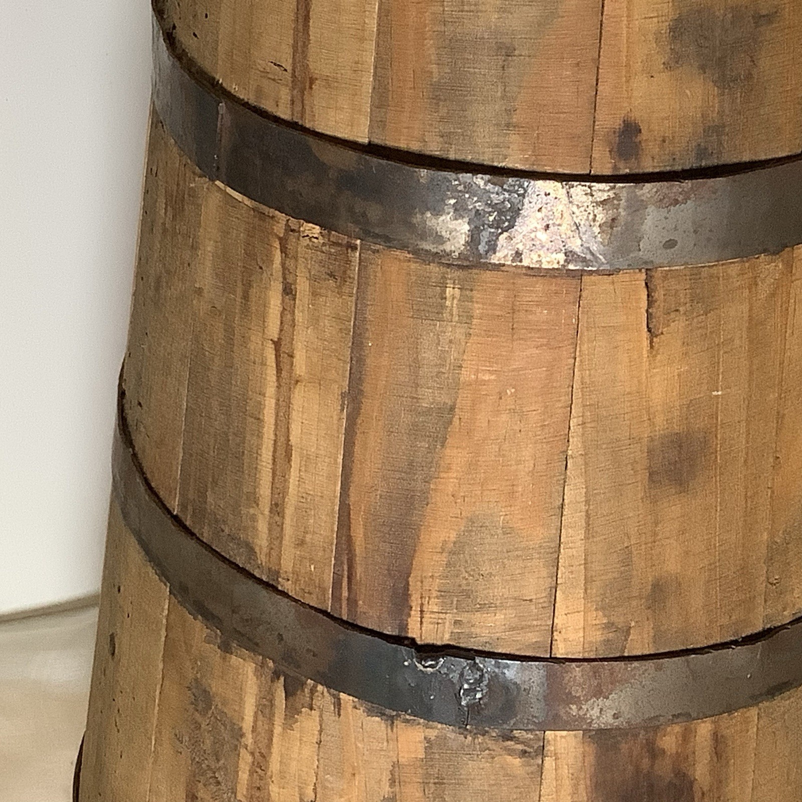 Butter Churn without the Dasher. Staved Wood Metal Bands Umbrella Stand – Floral