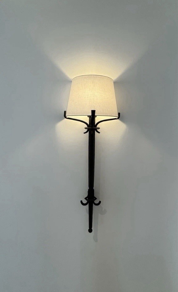 Ralph Lauren Allegra 35″ Tall Wall Sconce Aged Iron Finish