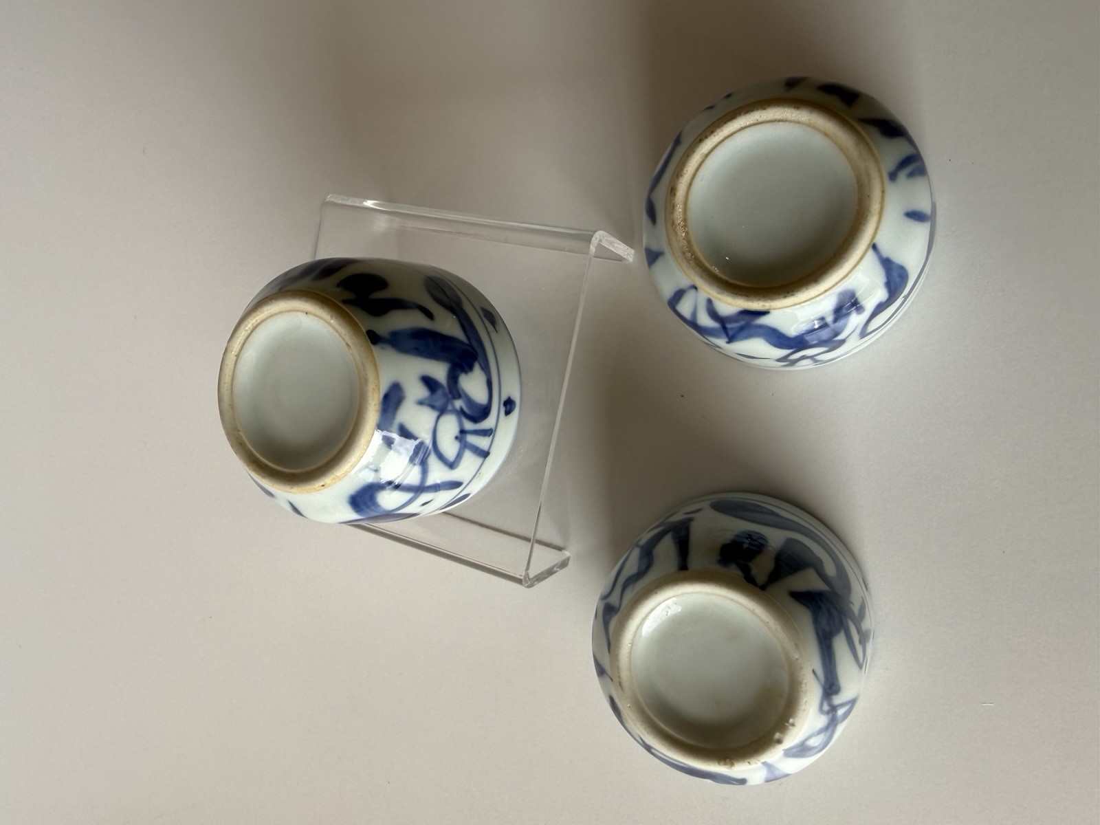 Handmade Sometsuke Guinomi Hand-Painted Japanese Ceramic Collectible