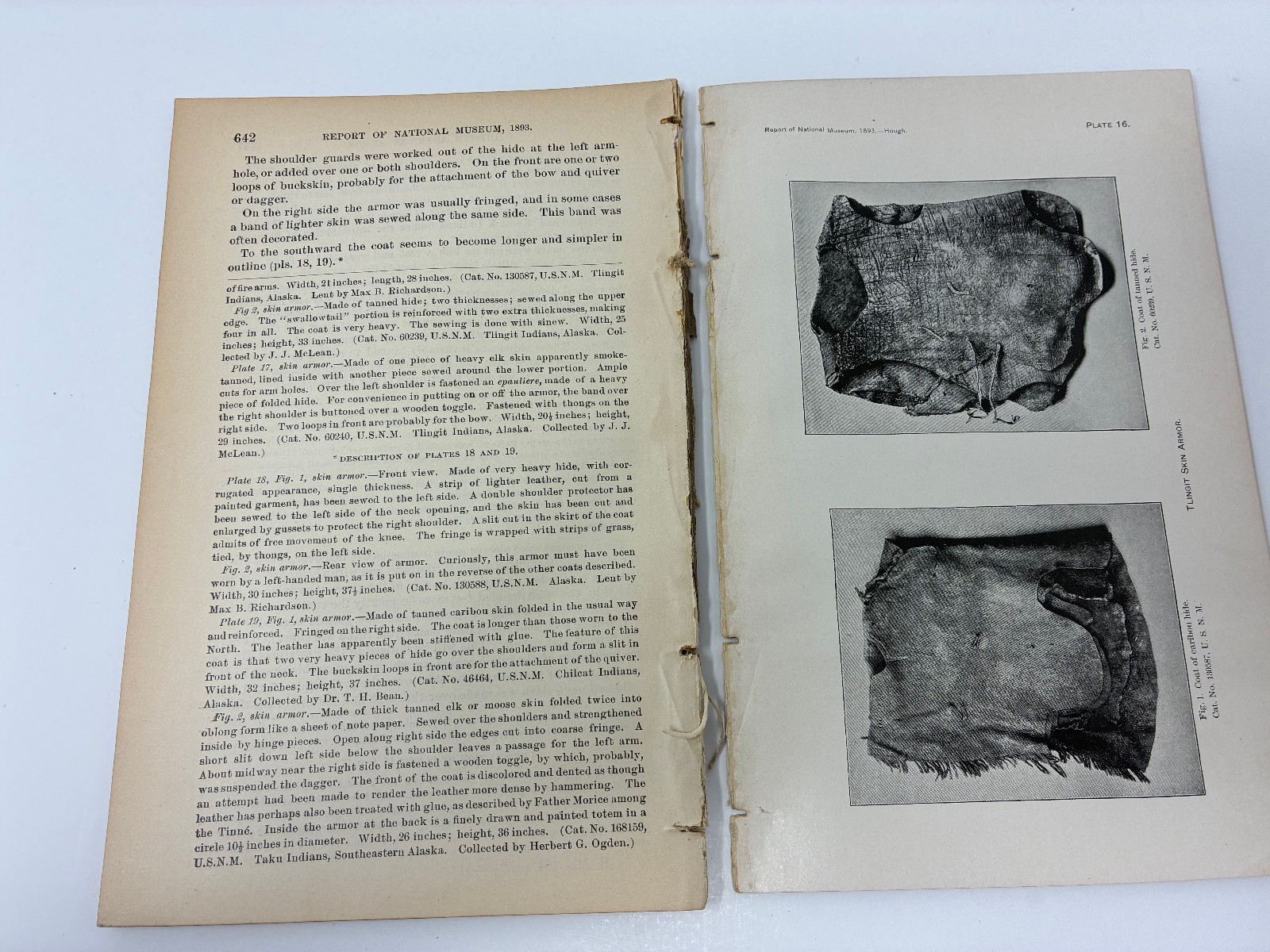 Native American Indian Tribes Shield and Body Armor War Technology Tlingit 1893