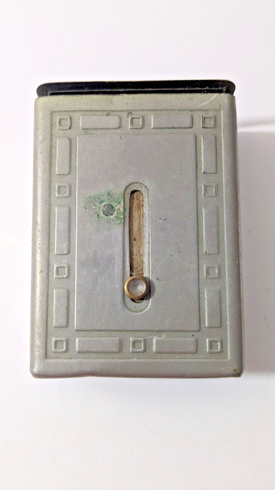 Vintage Cigarette Box Case Spring Lid Slide Button “Rare”
