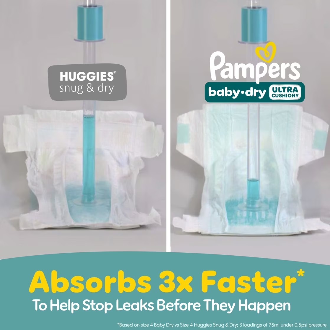 Pampers Baby Dry Baby Diapers Size 6, 108 Count