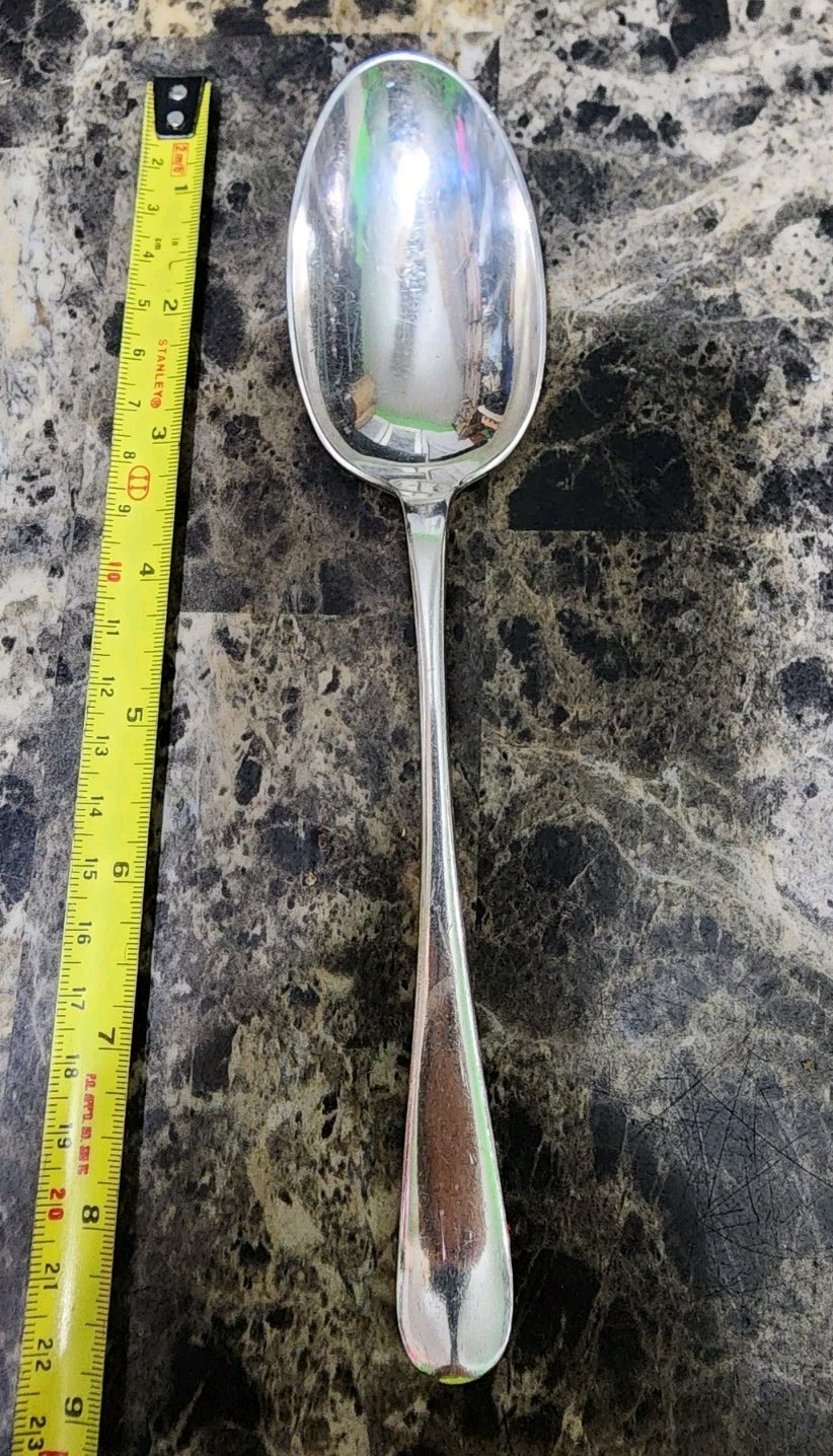 ✅️VINTAGE J.D & S SILVERPLATED “8 5/8” WINDSOR PATTERN TABLE SERVING SPOON 🍲 🥄