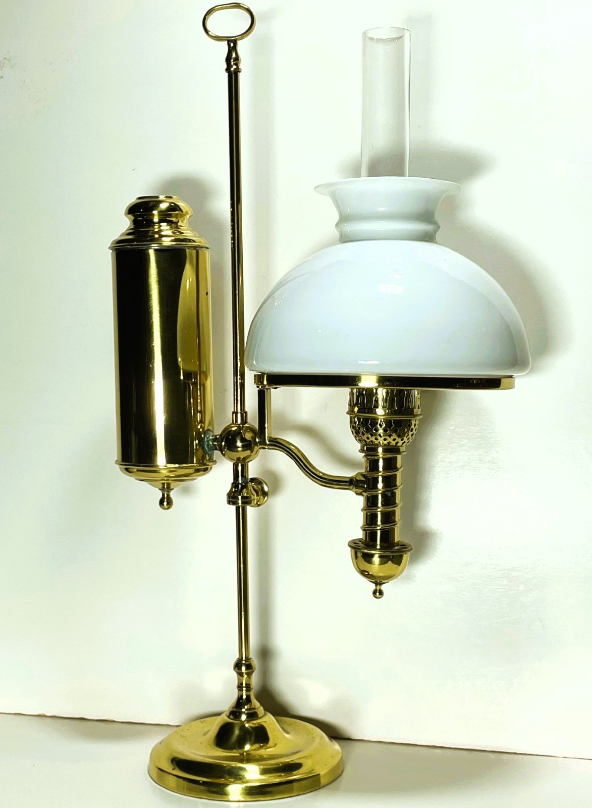Antique Manhattan Brass Co. Student Lamp