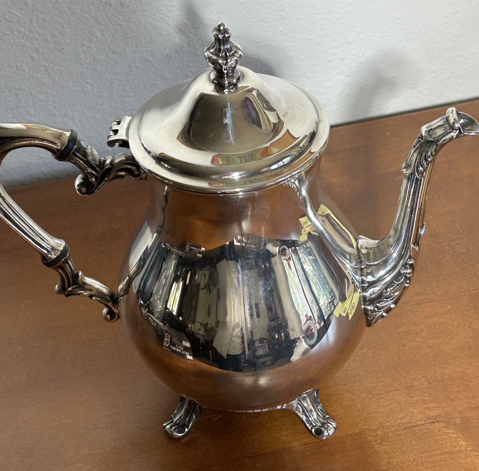 I. S Co International Silver Company Vintage Victorian Silver Plate Coffee Pot