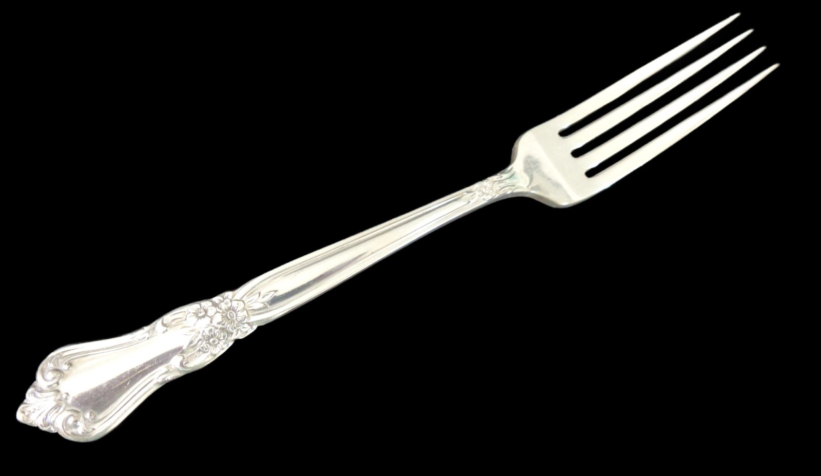 Vintage Oneida VALLEY ROSE 9 Dinner Forks Wm A Rogers Silverplate Flatware 1956