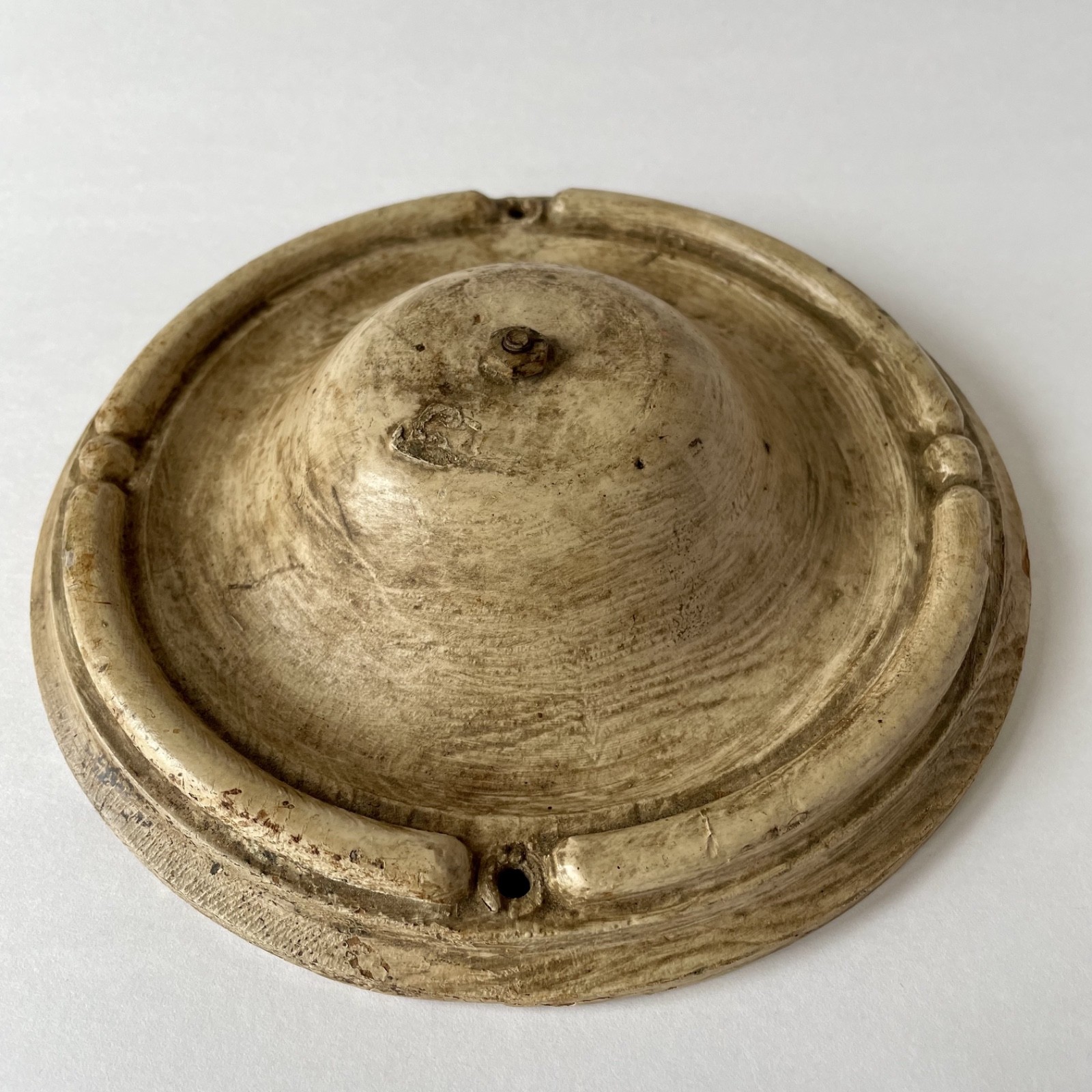 Vintage Wood Mounting Base Backplate 7” Light Fixture Part Wall Ceiling