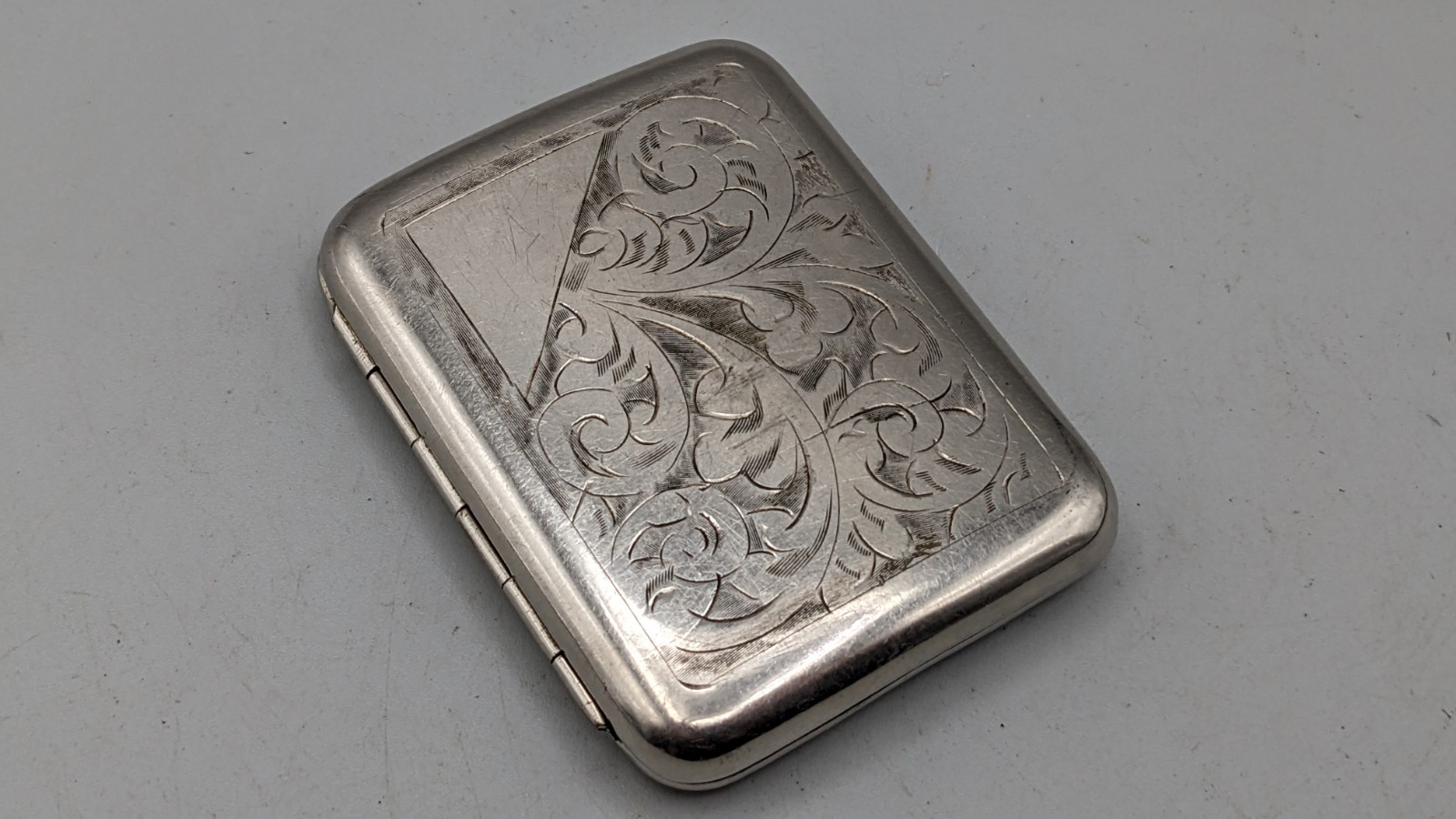 Antique WW-I 1914-1918 Silver Plated B.N.P. English Cigarette Case