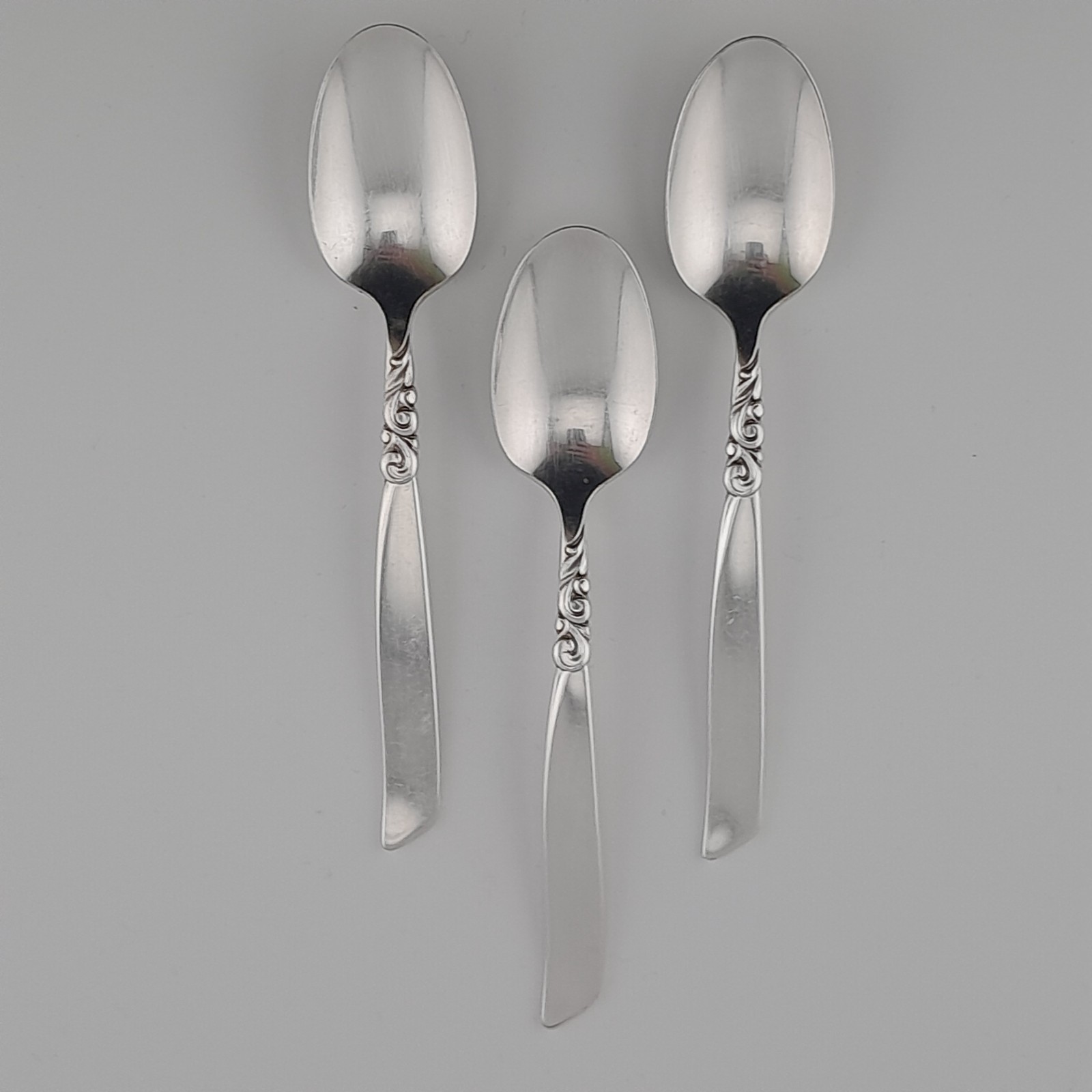 Community South Seas 1955 Silverplate Demitasse Spoon Oneida Lot of 3 MCM