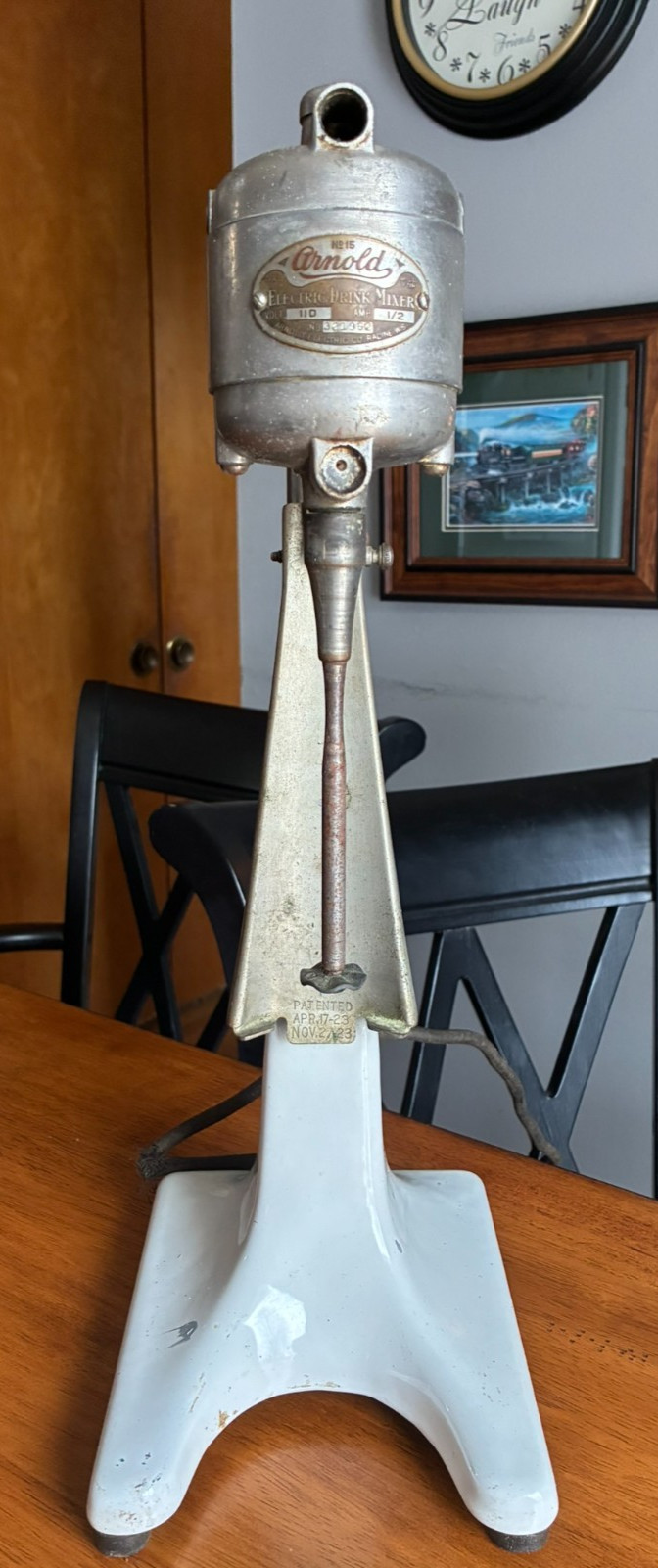 Vintage 1923 Arnold electric drink mixer