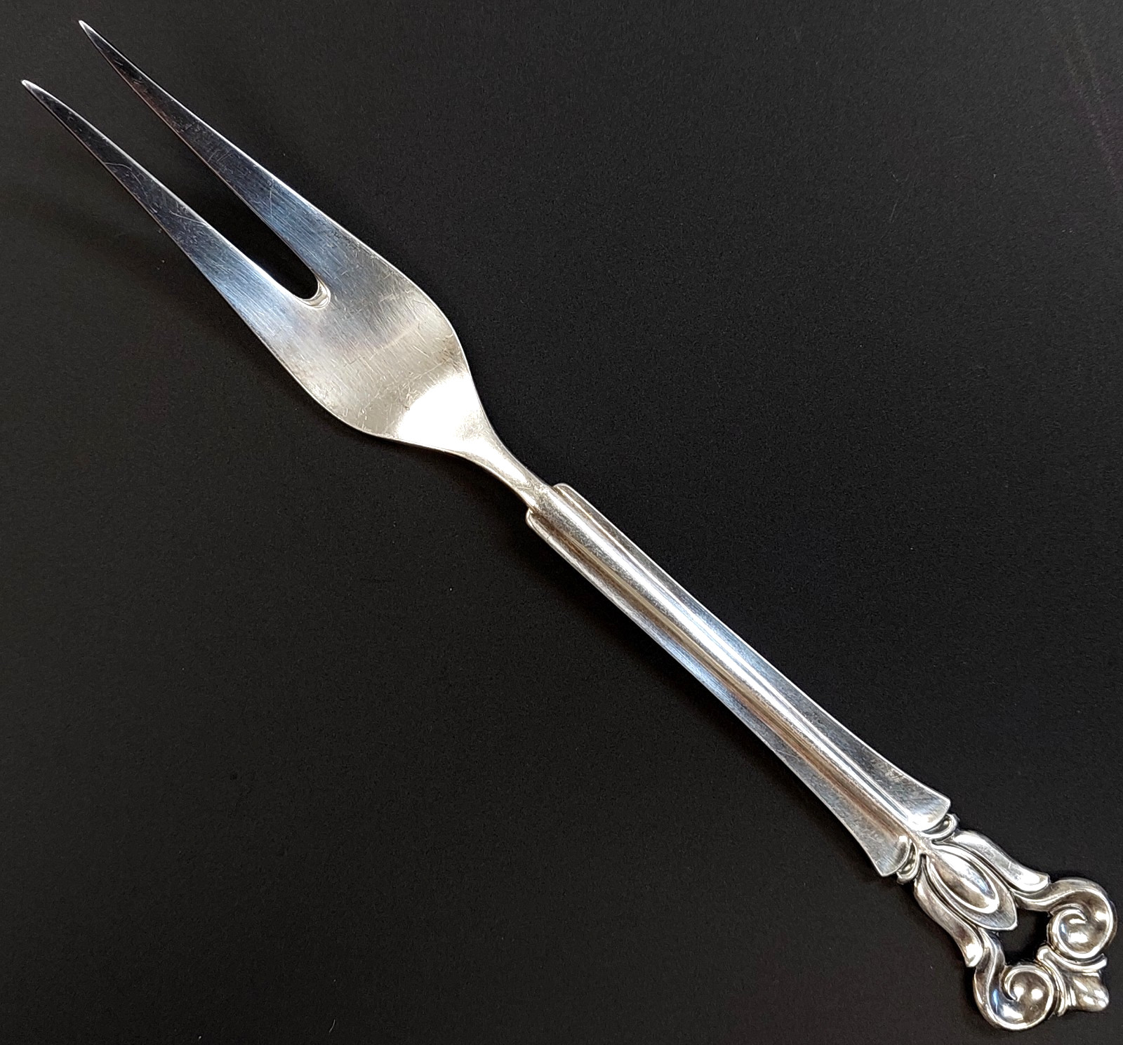 Cohr, Monica, Denmark Sterling Silver serving fork! 7″, 40.6 g