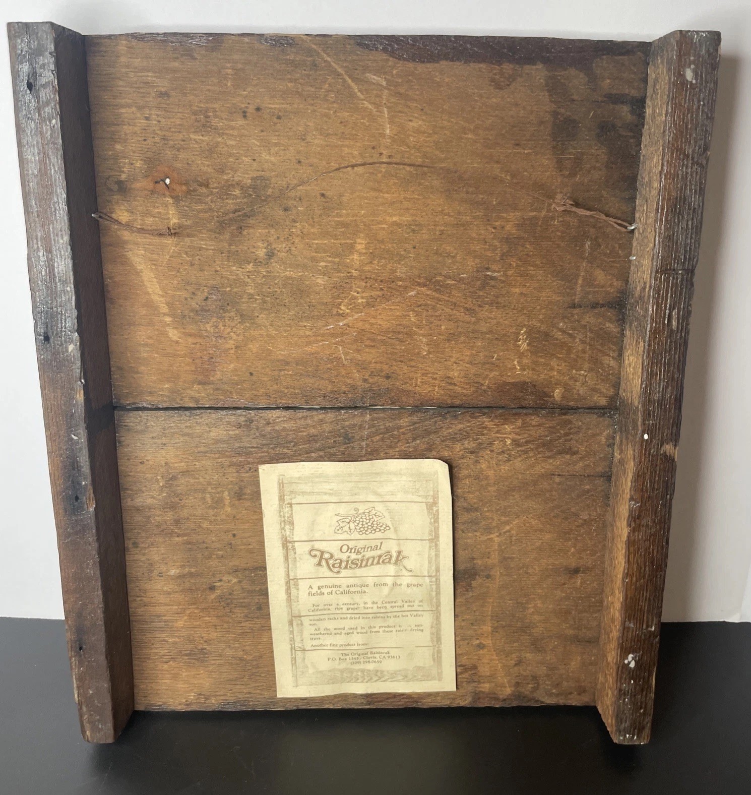 Original Antique Grape Drying Wood Tray From Fields In California USA 14″x12″
