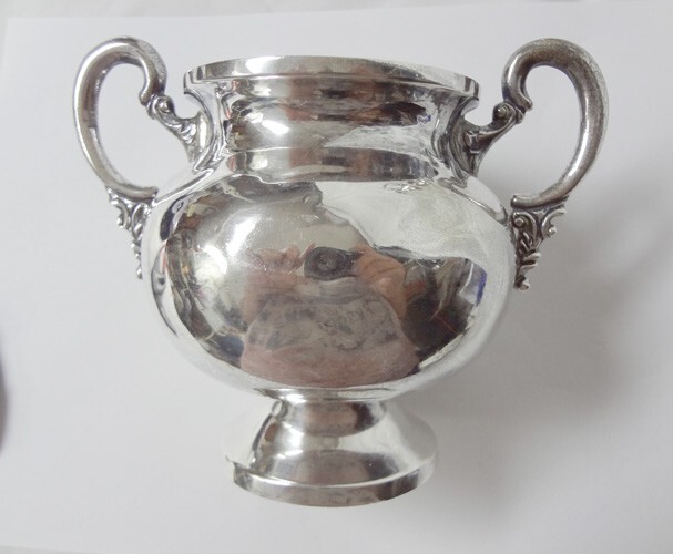Sterling Silver Topez Taxco Cream Pitcher Sugar Bowl Tray Spoon Approx 6″ Tall