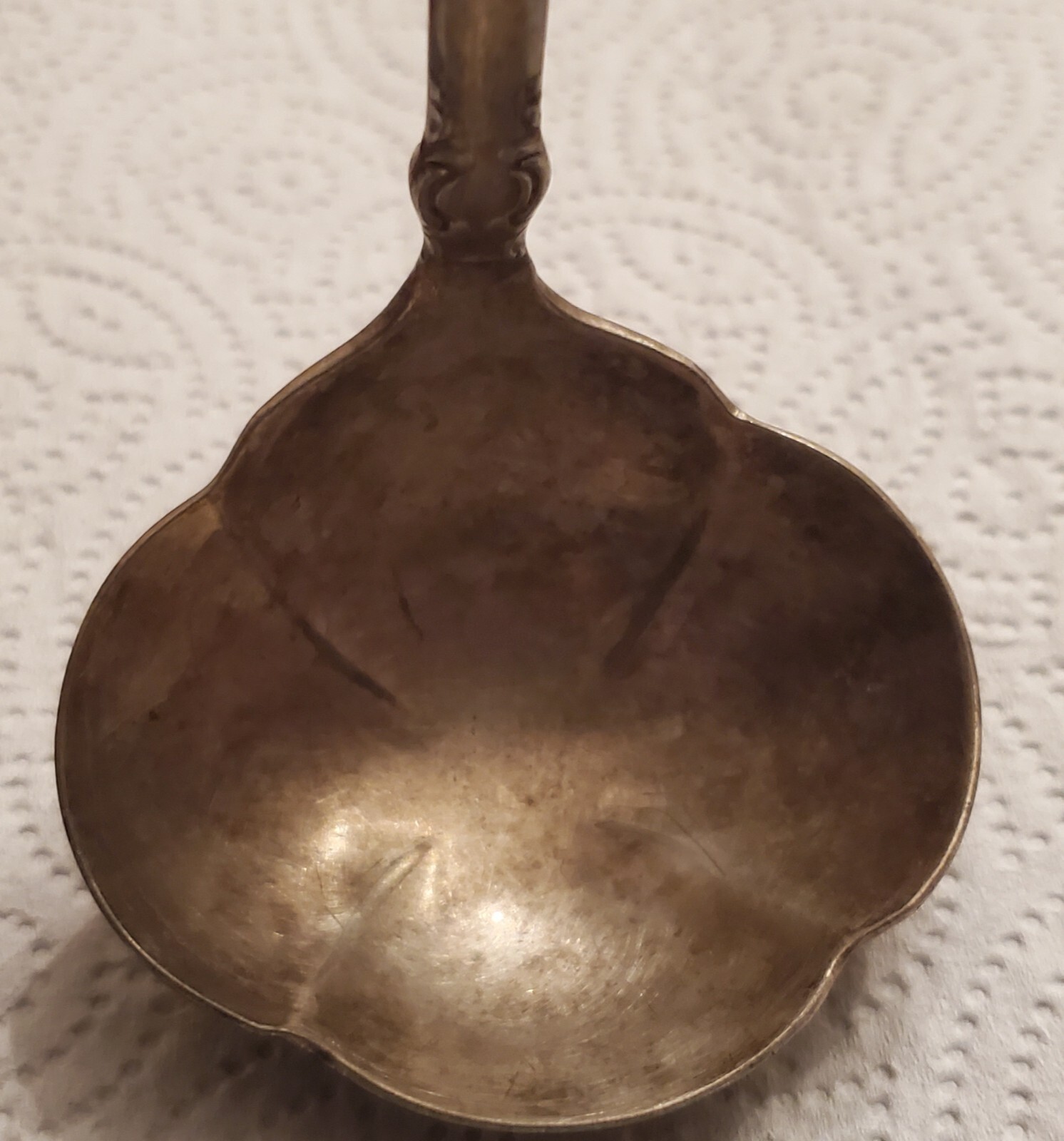 Vintage William Rogers Keystone Silver Plated Soup Punch Ladle Art Nouveau