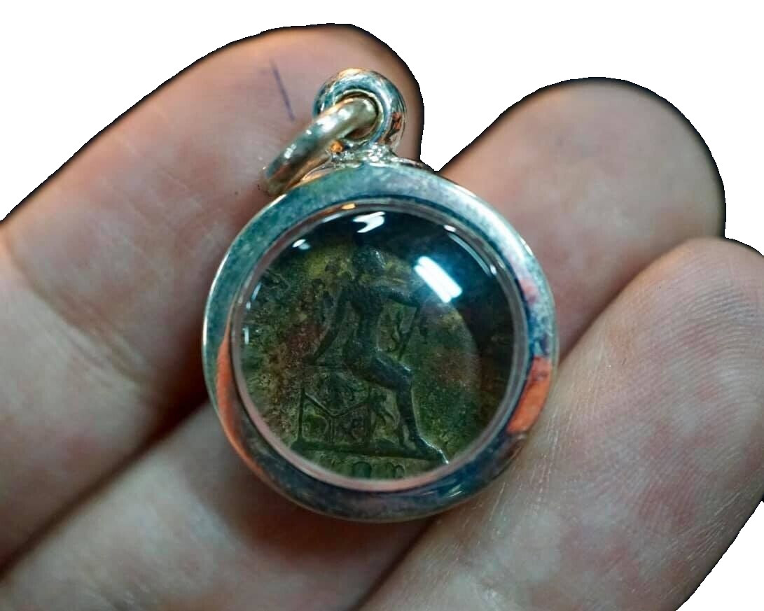 Talisman Amulet Magic Solos Mongkol Coin Arjarn O Charm Wealthy Protection Hot