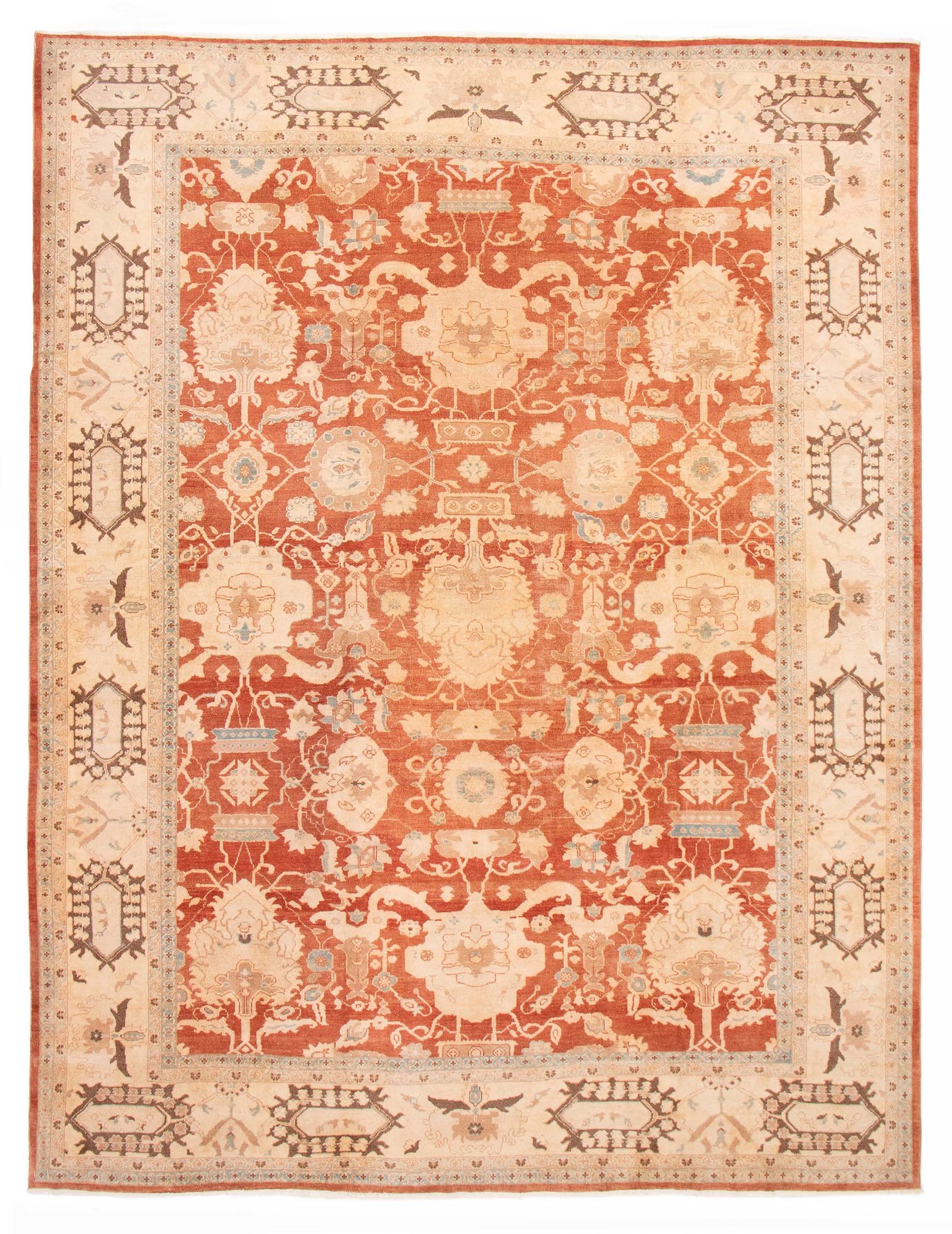 Traditional Vintage Hand-Knotted Area Rug 9’10” x 13’1″ Oriental Wool Carpet