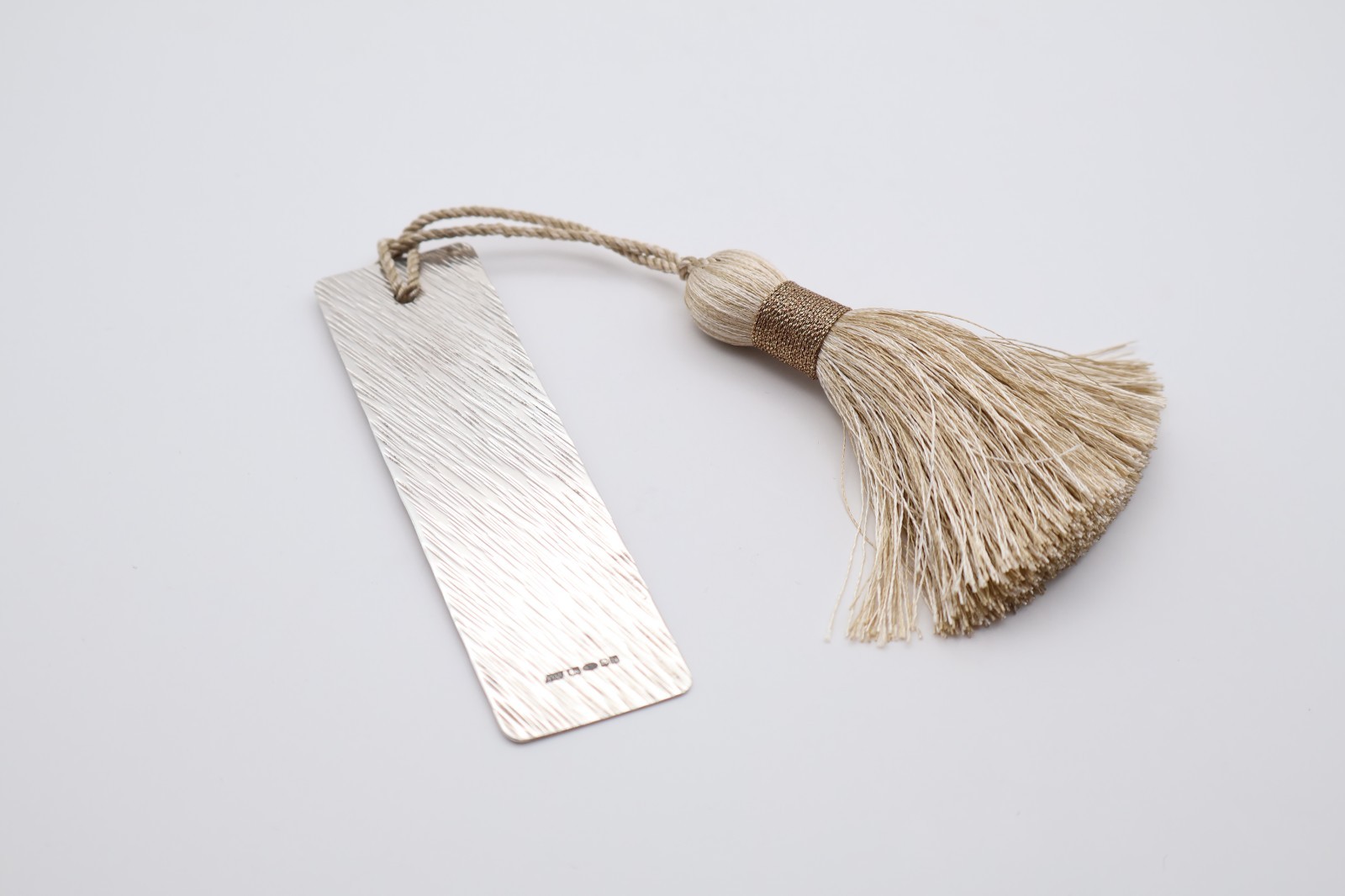 Contemporary Sterling Silver Bookmark with Tassel Hallmarked London 2007