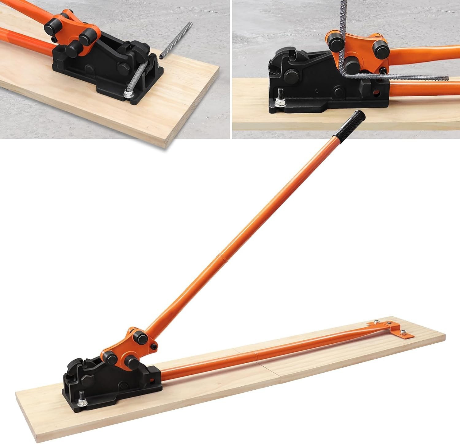 REBAR BENDER & CUTTER MANUAL 5/8″ ? HEAVY DUTY WITH FULL WOOD BASE