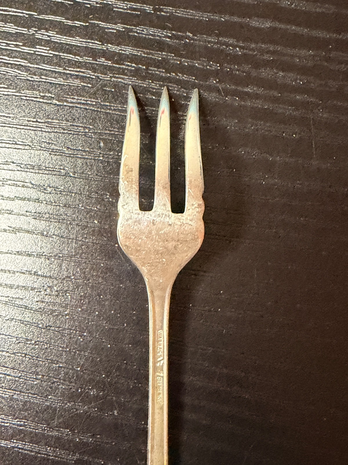 Stradivari by Wallace Sterling Silver Cocktail Charcuterie Fork 5.5”