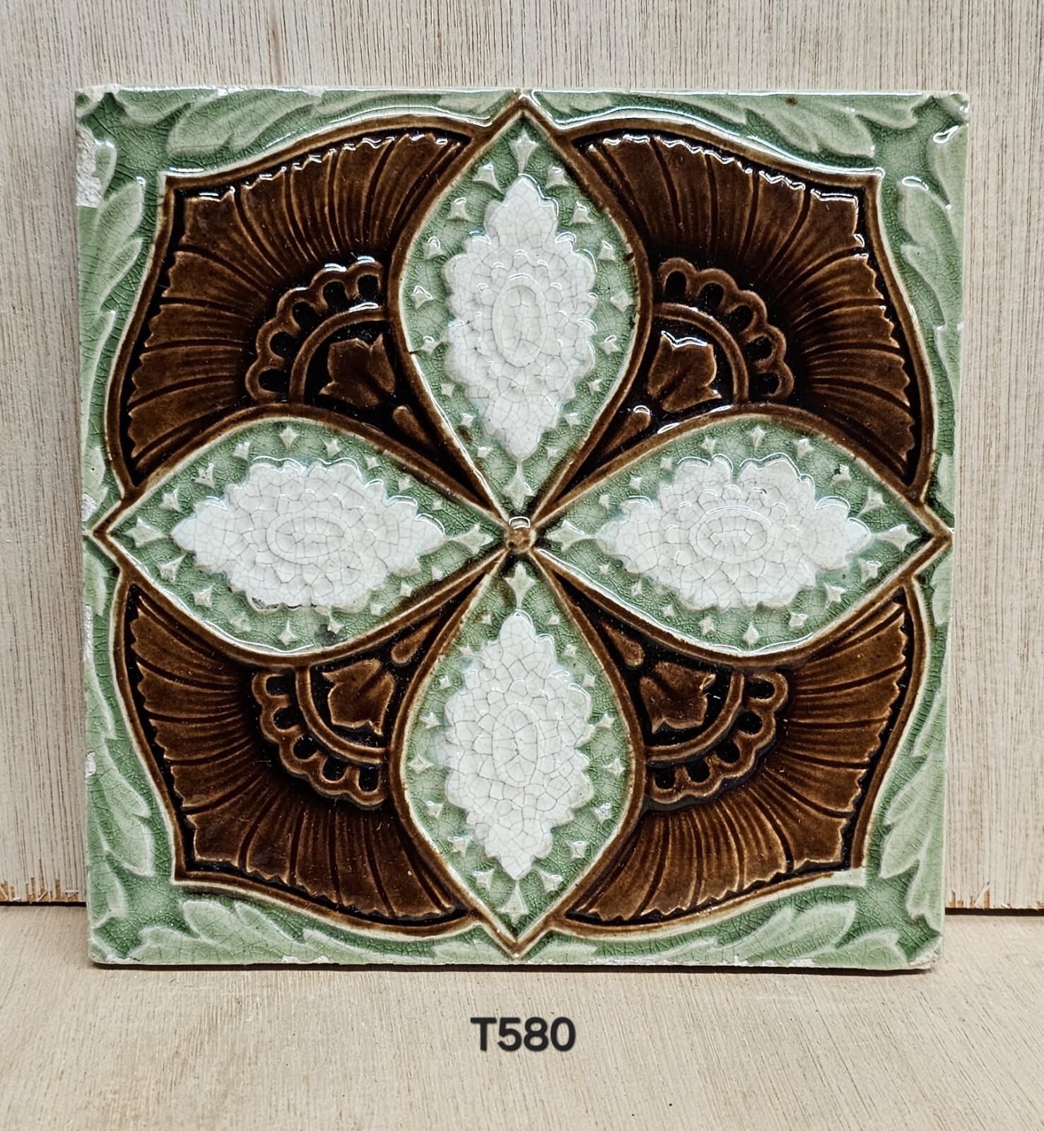 Antique 6 Inch Fireplace Tile – Corn Bros (T580)