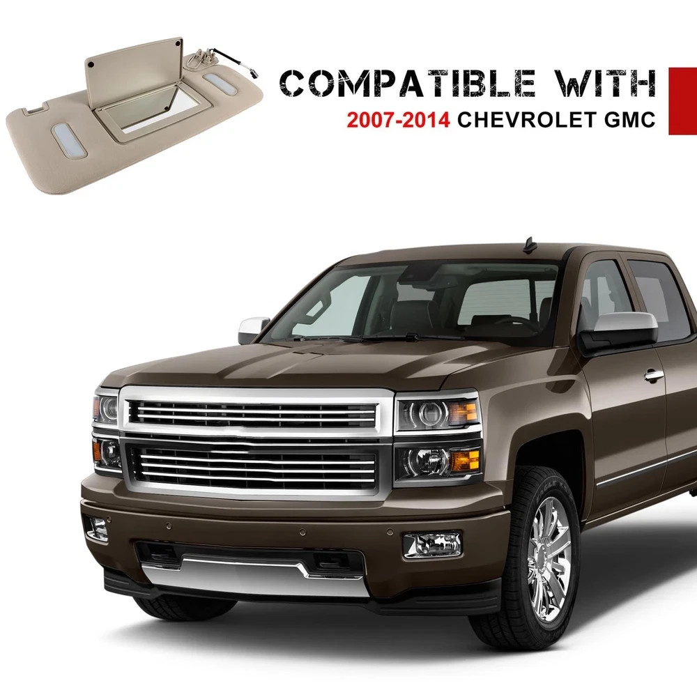 Left Driver and Right Passenger Side Sun Visor Compatible with Chevrolet GMC …