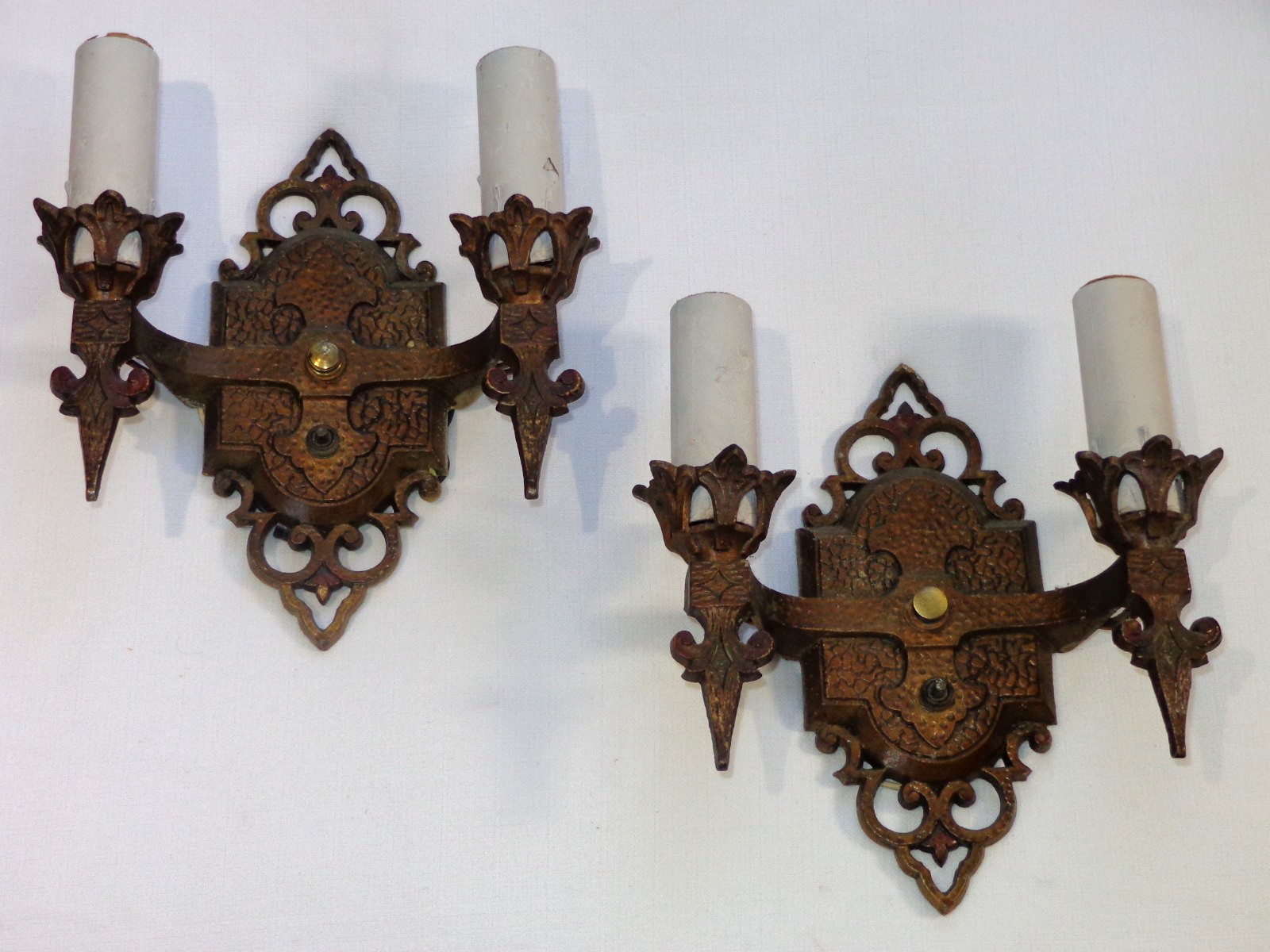 Pair of 1930s Virden Winthrop Spanish Revival Wall Sconce