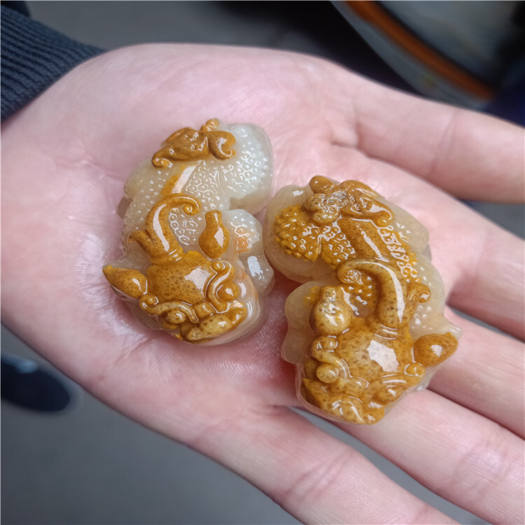 “貔貅” Collection Jade Pixiu A Pair of Pendant Lovers Pendant Jade Ornaments