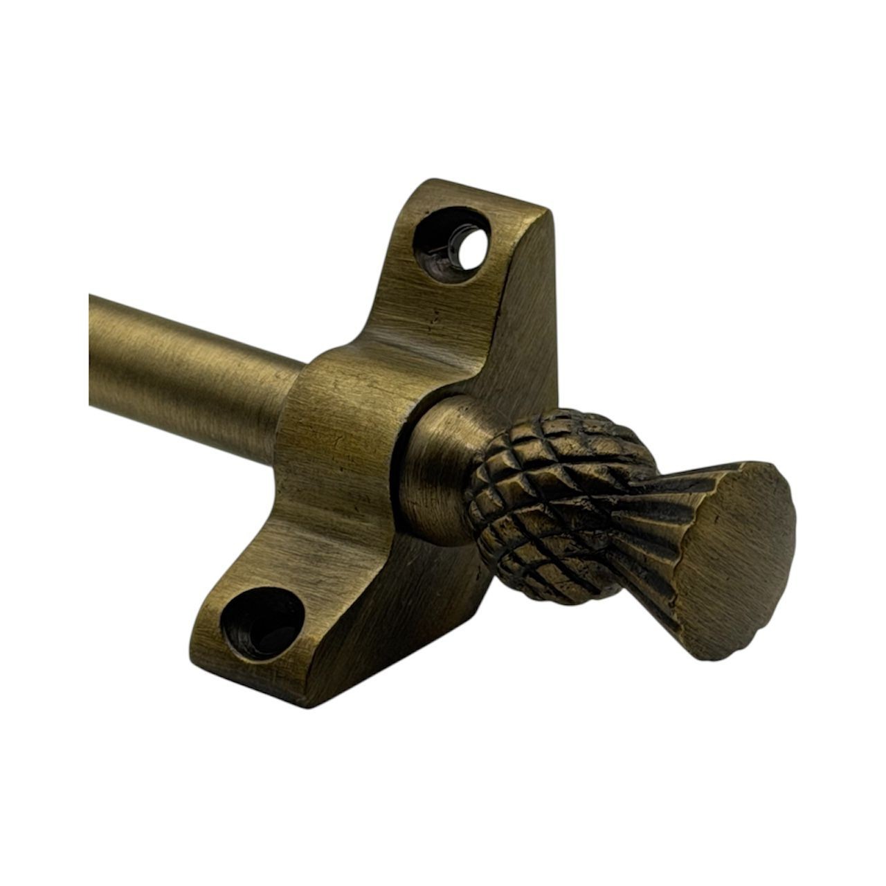 Set of 13 | Stair Carpet Rods | Towe Finial – Antique Brass | Runners Up To 70cm